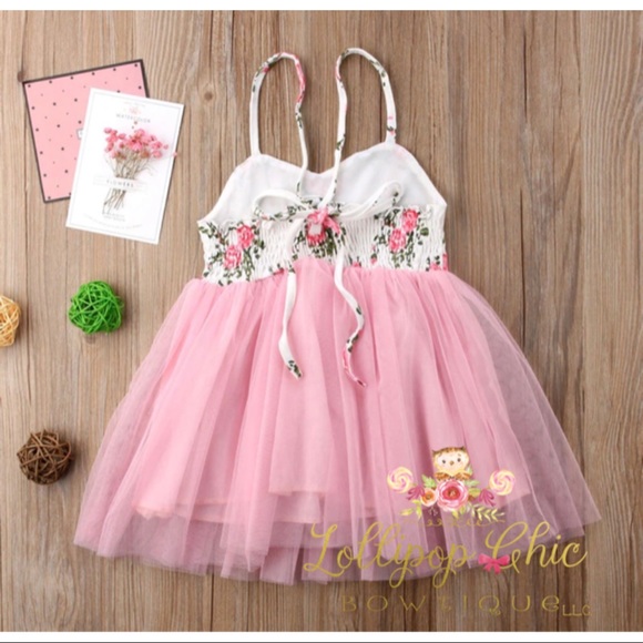 NWT Girls Floral Garden Tutu Dress